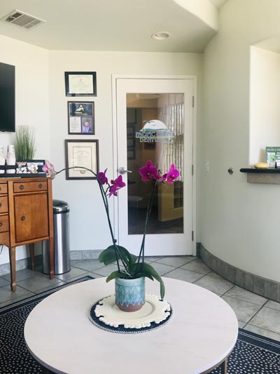 inside look of Pacific Coast Dentistry's waiting room