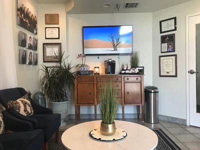 waiting room at Pacific Coast Dentistry in Paso Robles, CA